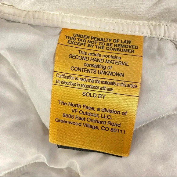The North Face Westcliffe Down Jacket Sz XS Cream White - Picture 7 of 15